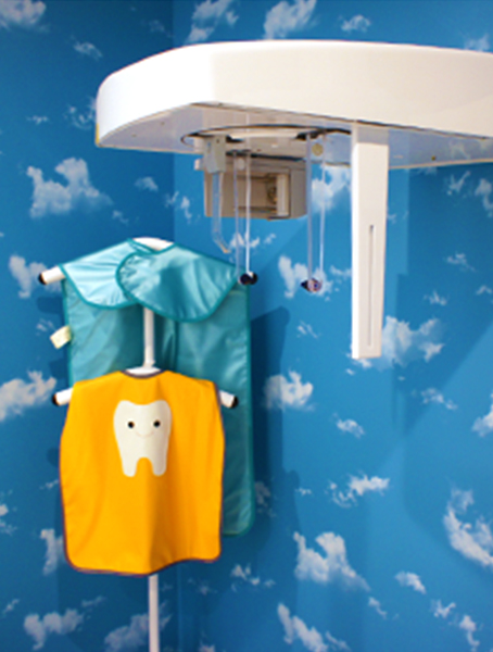 当院のレントゲン室は、お子様もリラックスできるような内装になっております。